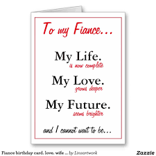 Best Birthday Wishes For Fiance Male Fiance Birthday Card Love Wife Card Zazzle Com In 2020 Happy Birthday Fiance Fiance Birthday Fiance Birthday Card