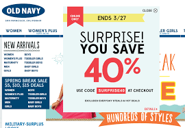 Pinned March 25th 40 Off Online At Oldnavy Via Promo Code Surprise40 Coupon Via The Coupons App Coupon Apps Old Navy Coupon Clothing Coupons