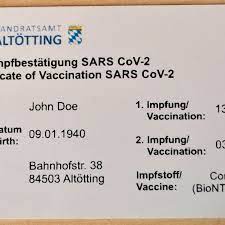 Damit könnten bereits geimpfte einlass z. Digitaler Impfpass In Altotting Bald Geschichte Bund Plant Eine Impfpass App Das Sagt Das Landratsamt Dazu Bayern