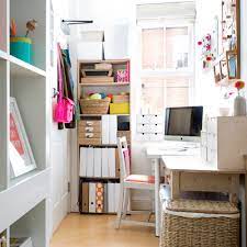 Here, a nightstand capitalizes on limited bedside square feet and offers a tabletop surface, open storage, and a drawer. Small Home Office Ideas 23 Creative Ways To Work In A Tight Space