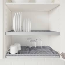 The large and medium pieces form the rack used for drying paintbrushes and rollers. Utrusta Dish Drainer For Wall Cabinet 60x35 Cm Ikea