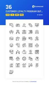 Download Customer Loyalty Program Outline Icon Pack Available In Svg Png Icon Fonts Customer Loyalty Program Customer Loyalty Loyalty Program