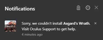 I'm using ethernet straight from the wall. Redeemed Asgard S Wrath As A Oculus Quest 2 Early Adopter But App Won T Install Oculusquest