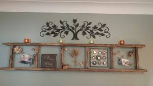 Diy Rustic Ladder Wall Accent Iron Wall Decor Bathroom Wall Decor Photo Wall Decor