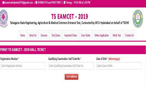 Go to the official website i.e. Ts Eamcet Hall Ticket 2019 Released On April 20