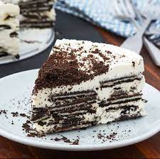 Easy Icebox Cake Recipe Icebox Cake Easy No Bake Desserts Oreo Thins