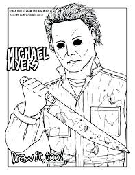 Friday The 13th Jason Coloring Pages Coloring Pages Kids