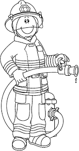 Black And White Fireman Firefighter Black And White Pwhu Images On Firefighter Clipart Firemen Firefighter Clipart Fire Safety Preschool Firefighter Crafts