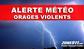 Grosse grêle, vents destructeurs ou pluies torrentielles. Alerte Meteo Orages Violents Actualites Zone911 Media Collaboratif