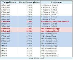 Adapaun info harga tiket kereta api bisa anda lihat di bagian bawah tulisan ini. Info Tiket Kereta Api Lebaran Online 2020 Infonya Kereta Api