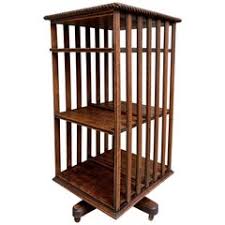 Construction is made of wood. Best Revolving Bookcases For Sale On 1stdibs