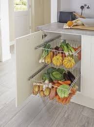 Chrome Baskets Trendy Farmhouse Kitchen Kitchen Cupboard Storage Kitchen Vegetable Storage
