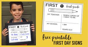 Finding free printable worksheets is an excellent way for teachers and homeschooling parents to save on their budgets. Free Printable First Day Of School All About Me Sign Paper Trail Design