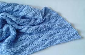 Our best selling baby blanket is now available with matching color satin edge finish. Blank Slate Knitted Baby Blanket Free Knitting Pattern