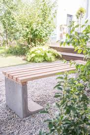 Diy Gartenbank Mit Beton Und Holz Mit Bildern Garten