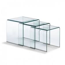 Modern Glass Nesting Table Explorer Glass Nesting Tables Nesting Tables Coffee Table