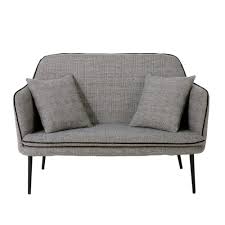 Banquette 2 Places Motifs Prince De Galles Sacha Maisons Du Monde En 2020 Banquette 2 Places Banquette Maison Du Monde