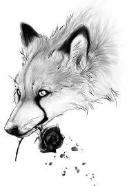 Black And White Fox Tattoos For Men Black And White Fox And Rose Raposas Desenho Arte Raposa Animais Kawaii