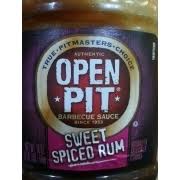 Open pit lover's barbeque sauce variety pack with 4 flavors: Open Pit Barbecue Sauce Maple Spiced Rum Calories Nutrition Analysis More Fooducate
