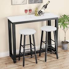 Maybe you would like to learn more about one of these? Amazon Com Tribesigns 3 Piece Pub Table Set Counter Height Dining Table Set With 2 Bar Stoo Pub Table Sets Kitchen Bar Table Counter Height Dining Table Set