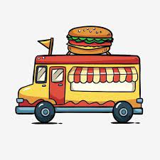 Camion De Comida Hamburguesa Comida Para Llevar Comida Rapida Clipart De Comida Rapida Diseno Publicitario Coche De Desayuno Png Y Vector Para Descargar Grat Food Truck Cute Cartoon Food Fast Food