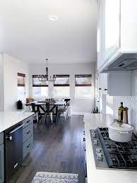 An awesome trick for installing cabinet hardware without thanks for your comment about stainless steel sinks being really easy to keep clean! Two Tone Kitchen Cabinets Modern Farmhouse Kitchens Kitchen Aid Appliances Gray And White Kitchen