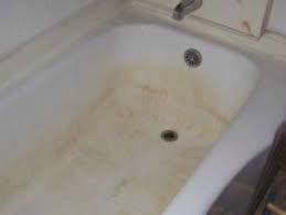 Don't get me started on leaving bobby pins, either! Cleaning Yellow Stains On An Old Porcelain Tub Thriftyfun