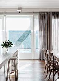 Transparent Secrecy Roller Blinds With Sheers Great Solution To Light And Layering Reduces Heat But Still Allow Gordijnen Woonkamer Moderne Ramen Raambedekking