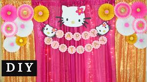 Say hello to organization, kindness & friendship with new hello kitty notebooks, stationery, stickers, pouches, and more! Diy Hello Kitty Birthday Party Decorations Birthday Decoration Ideas At Home Youtube