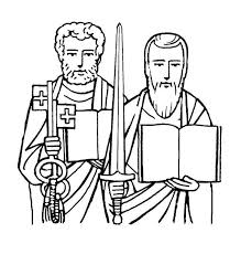 Pin By Deirdre On Catholic Coloring Pages For Kids To Colour Pinter Catholic Coloring Coloring Pages St Peter And Paul