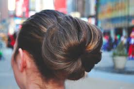 Some people even use a rolled up sock with the toe section cut off! Doughnut Bun Extract From The Hair Style Directory By Christina Butcher How To Style A Donut Bun