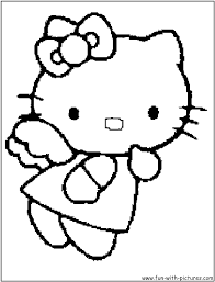 Free hello kitty coloring pages for you to color online, or print out and use crayons, markers, and paints. Hello Kitty Coloring Page4
