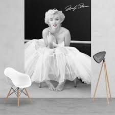 Marilyn monroe wallpapers and stock photos. Iconic Black And White Marilyn Monroe Feature Wall Wallpaper Mural 158cm X 232cm