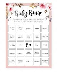 Girl Baby Shower Games Bundle Printable In 2022 Baby Shower Bingo Free Printable Free Bingo Cards Bingo Card Template