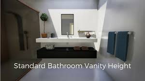 Explore your options for bathroom vanity tops, and get ready to add a stylish countertop to the efficient vanity in your bath space. What Is The Standard Height Of A Bathroom Vanity The Housist
