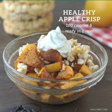 Spray a baking dish and spoon the apple mixture in. 100 Calorie Healthy Apple Crisp Ready In 2 Minutes