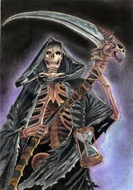 Female Grim Reaper Portfolio Grim Reaper Colour Pencil Grim Reaper Reaper Drawing Female Grim Reaper