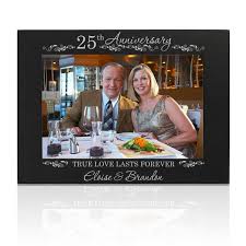 20% off with code zazzlegift20. 25th Silver Wedding Anniversary Picture Frame