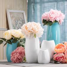 Can you smell the fresh air thawing from outside? Simple Style White Blue Ceramic Vase Flowers Hydroponic Floral Fresh Flowers Vase Modern Home Wedding Decoration Table Vase Vases Aliexpress
