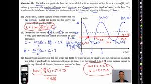Common Core Algebra Ii Unit 11 Lesson 9 Sinusoidal Modeling Youtube