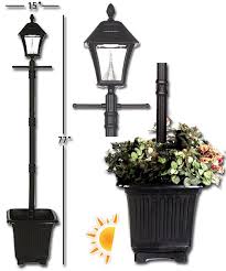 Baytown Solar Lamp Post With Planter