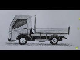 Learn to draw truck in few minutes with pencil. How To Draw A Truck With Pencil Sketch Very Easy Youtube