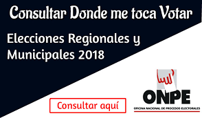 Tú decides hacia dónde vamos. Donde Me Toca Votar Referendum 2018 Local Y Mesa De Votacion Elecciones Peru 2018
