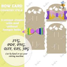 Country Style Bow Holder Template Svg Rustic Hair Bow Display Etsy In 2020 Bow Display Hair Bow Display Display Cards