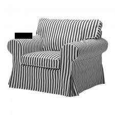 ikea ektorp armchair slipcover chair cover vallsta black white stripes in 2021 slipcovers for chairs armchair slipcover oversized chair living room
