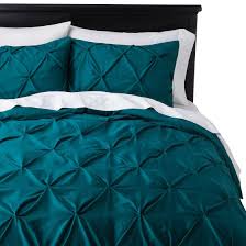Don't be upset for teal bed sheets,tbdress items always working hard for your result. Pinch Pleat Duvet Cover Sham Set Threshold Teal Bedding Duvet Cover Sets Teal Bedding Sets