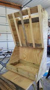 String up and fill with hay! Horse Hay And Grain Feeder Horse Feeder Diy Horse Feeder Horse Barn Ideas Stables