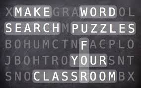 Make Word Search Puzzles For Your Classroom Fun Classroom Activities Word Search Puzzles Classroom Activities