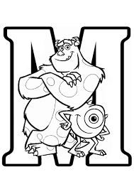 Disney Pixar Alphabet Colouring Pages Cute Coloring Pages Cartoon Coloring Pages Abc Coloring Pages
