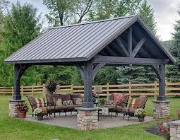Wood And Vinyl Pavilions Amenagement Jardin Patio Exterieur Foyer Exterieur